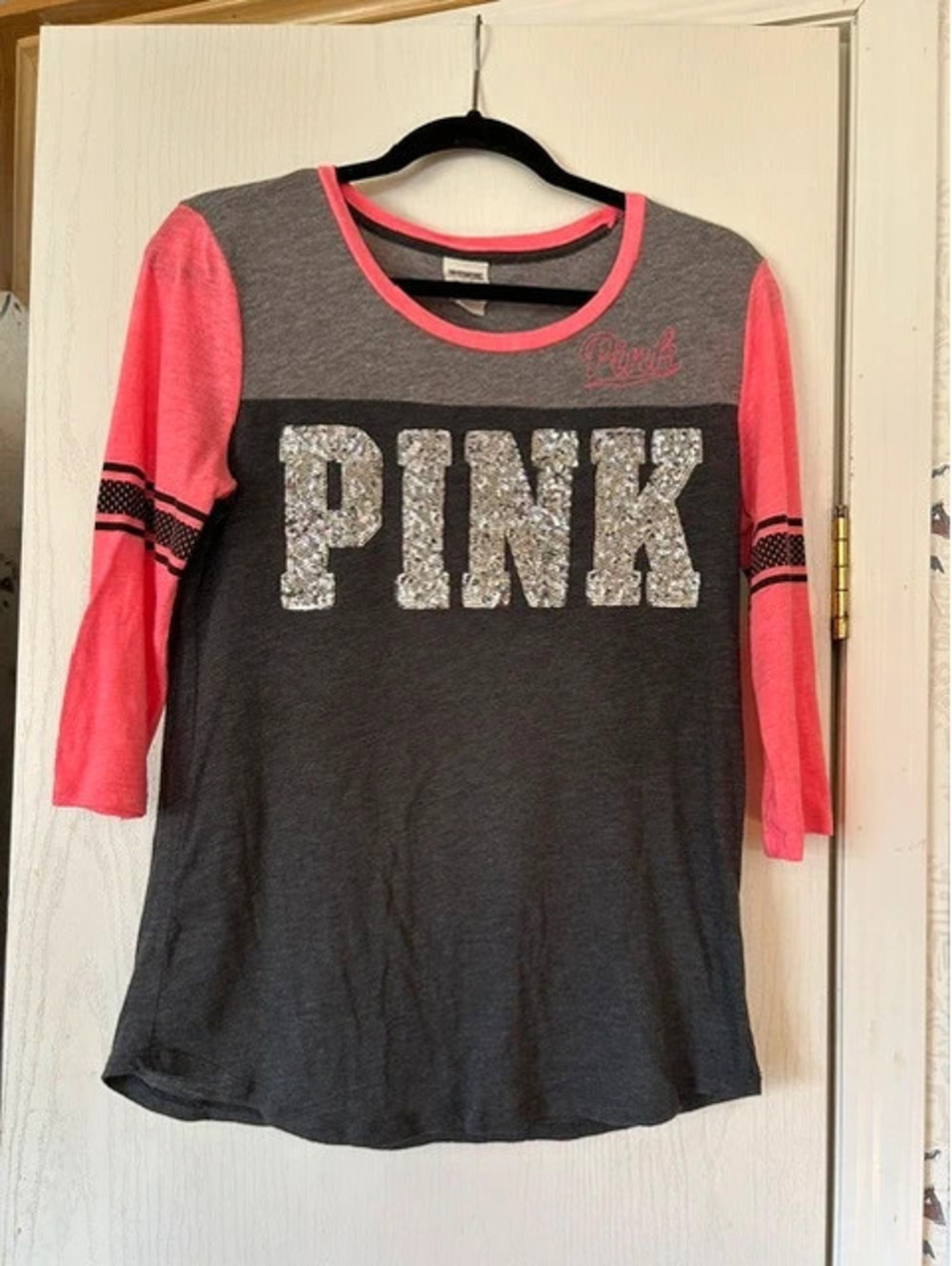 Victorias Secret Pink 3/4 sleeves pullover